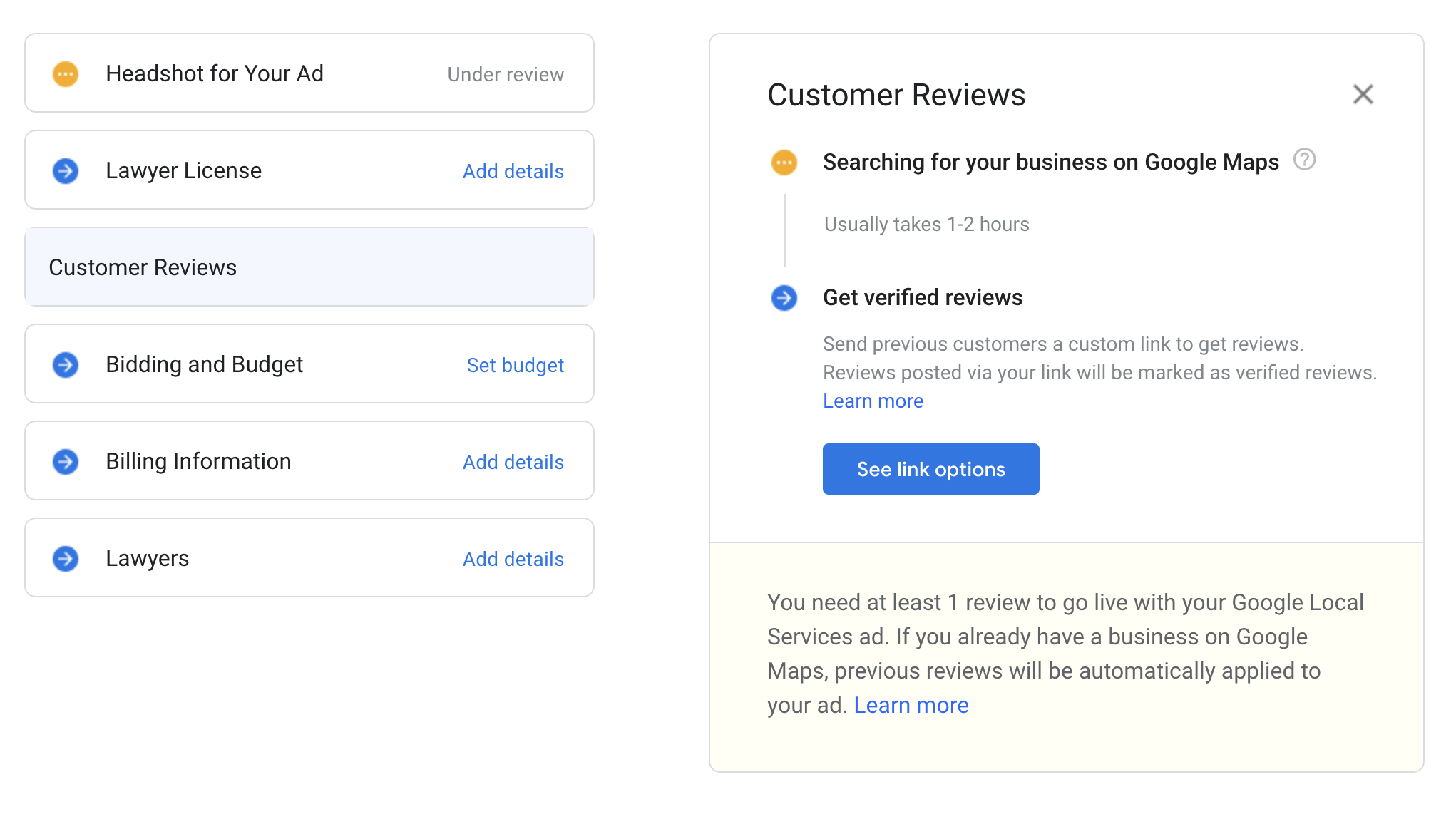 local service ads customer reviews