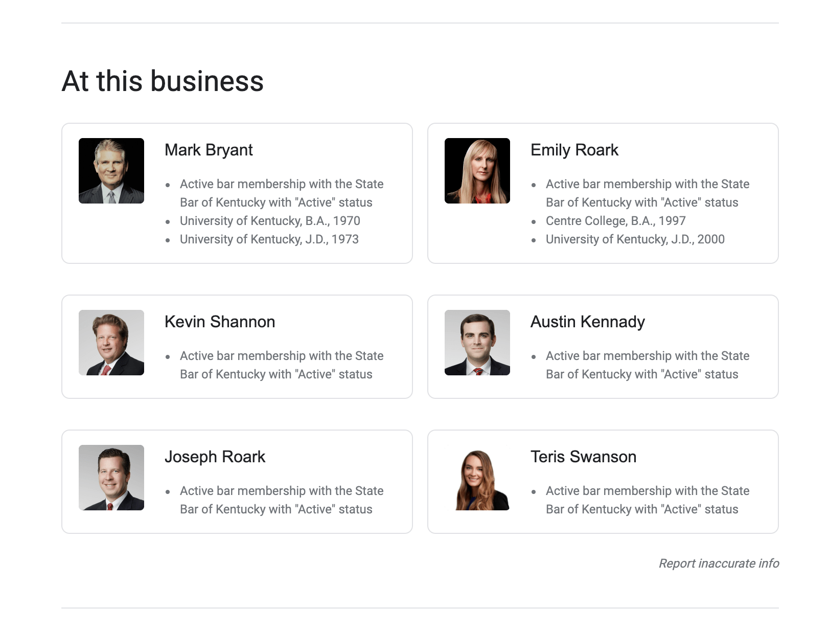 local service ads lawyers at the business