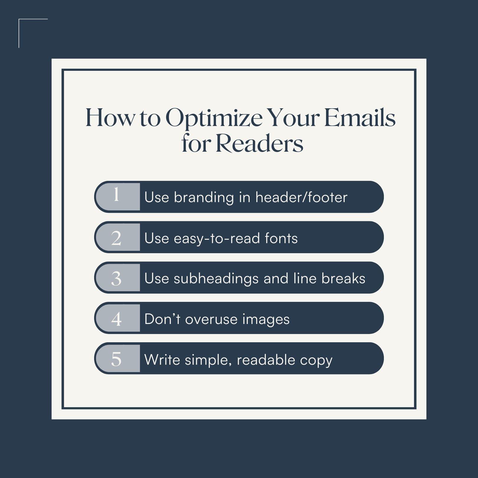 How to optimize your emails for readers