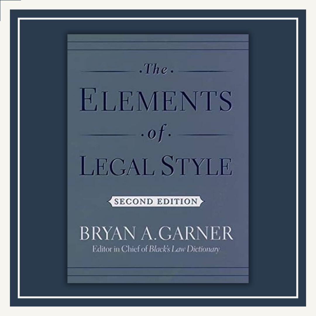 The Elements of Legal Style cover